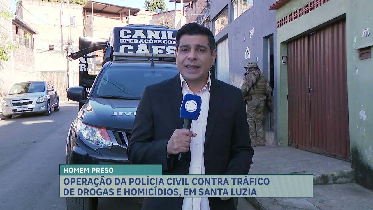 Polícia prende suspeito de chefiar tráfico durante operação em Santa Luzia (MG)