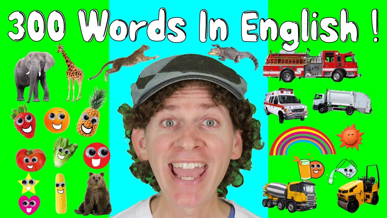 300 Words in English Chants | My First Words Series | Numbers, Colors, Animals, Vehicles, Verbs