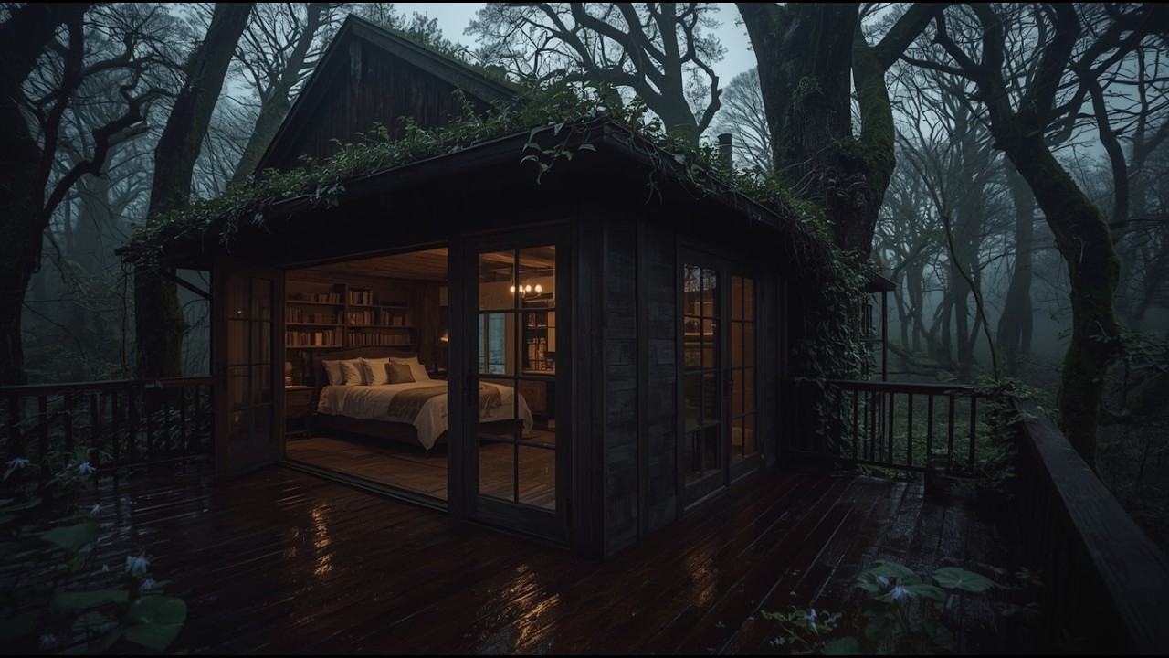 Forest Rainfall for Deep Sleep | Calm Night Ambience & Relaxation #shorts