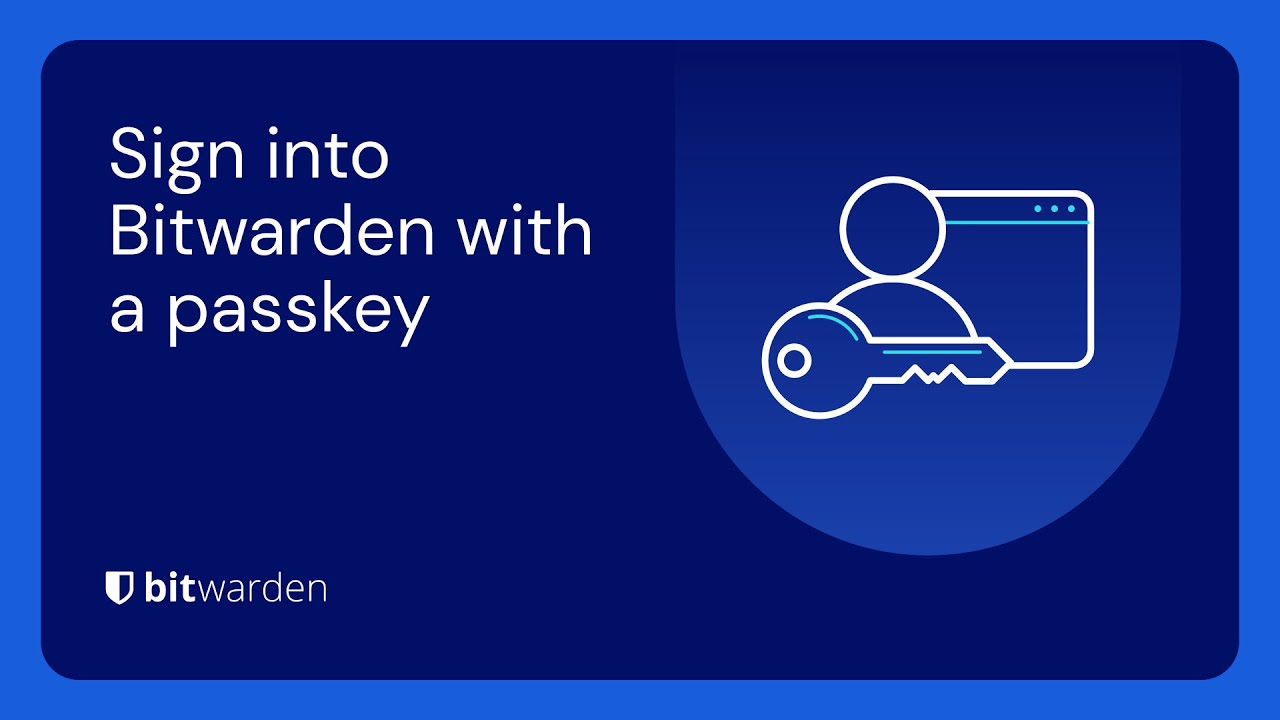 Войдите в Bitwarden с помощью ключа доступа