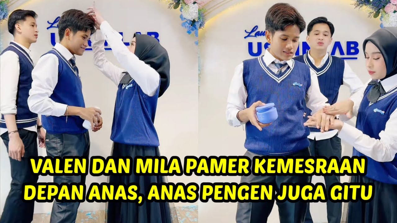 Valen dan mila pamer kemesraan depan anas, bikin anas sedih