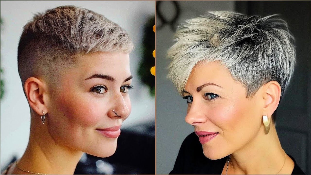Undercut pixie Haircuts for women over 50 | Pinterest pixie hair cuts 2025 | Boy cut for girls
