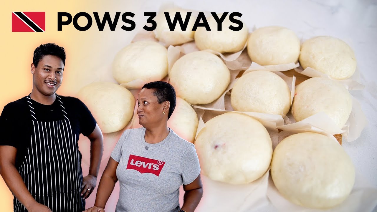 Chinese Steamed Buns (POWS) with Pork, Chicken & Shrimp Recipe by Shaun & Aunty Giz 🇹🇹 Foodie Nation