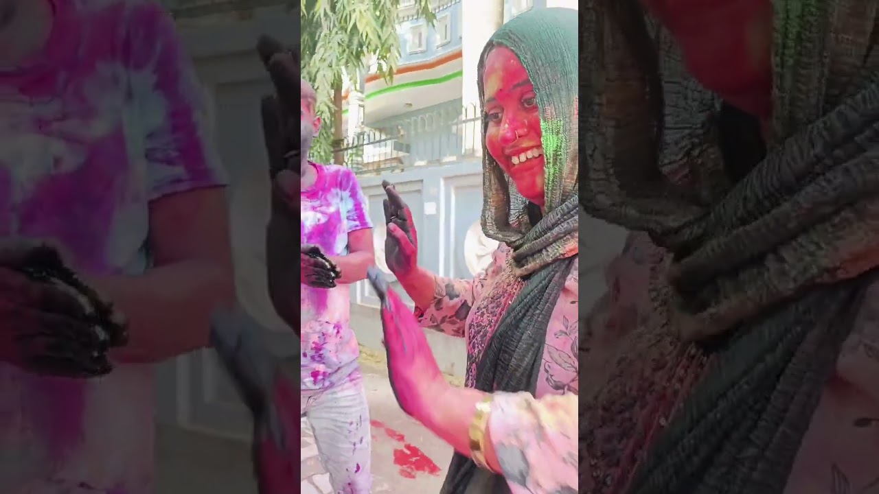 Phir se bhanje ke sath kheli holi 😎 my new vlog kapda fad holi kheli 😁😁