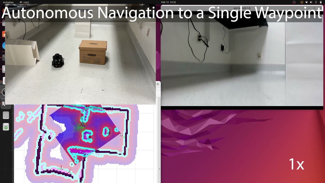 TurtleBot3 Navigates a Small Lab