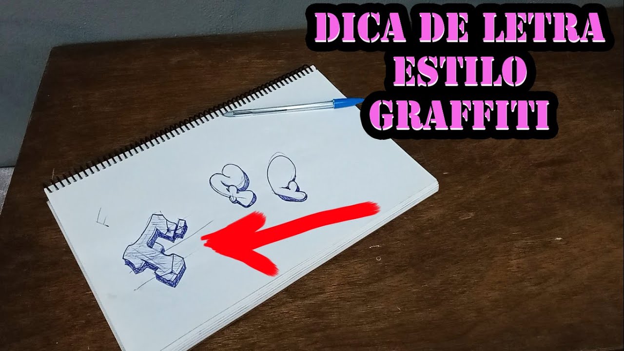 Tutorial de Graffiti - Dica de como criar letra pra graffiti letra F