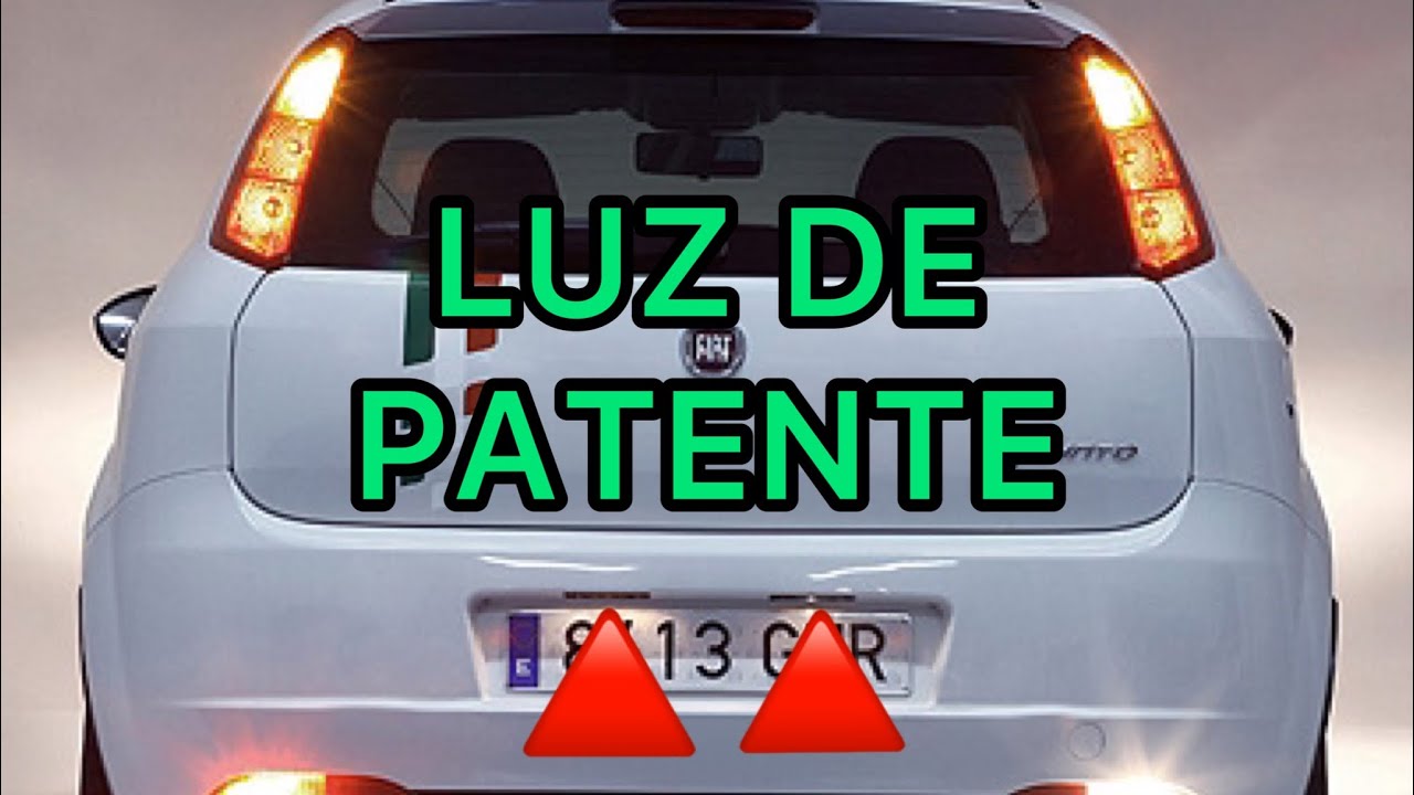 Cómo cambiar luz de patente del Fiat Punto 1.4 2007 Al 2012