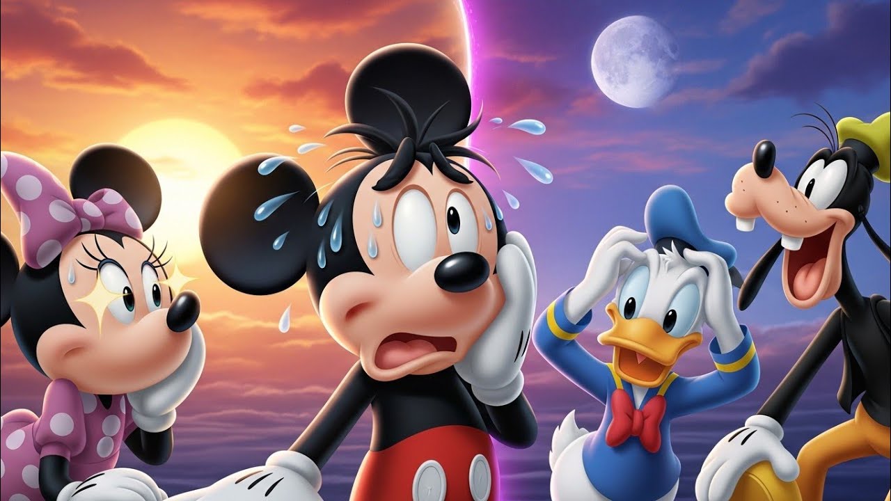 Mickey Mouse’s Crazy Day! 😱⏳ Sun to Moon Time Chaos with Minnie, Donald & Goofy!