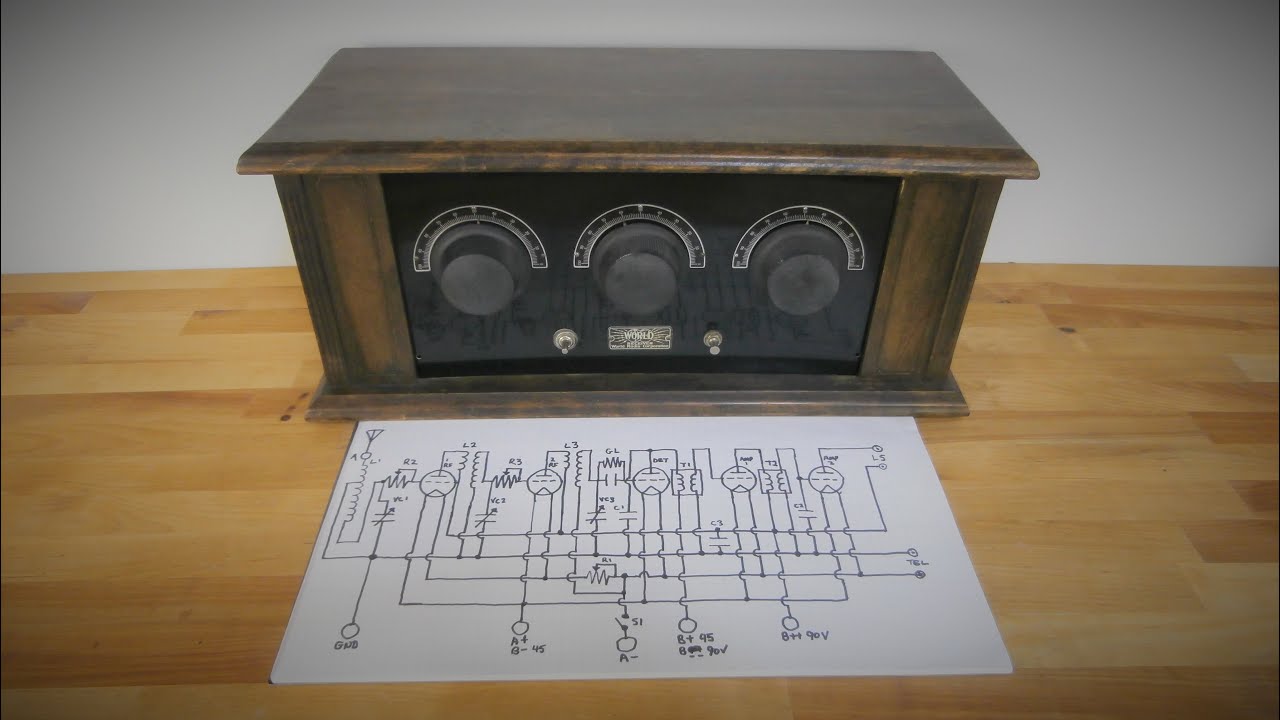 How to Create a Schematic for a 1920's TRF Radio - World Radio Corporation Example