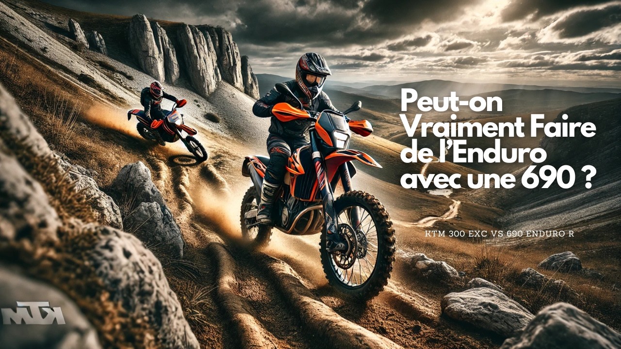 KTM 690 Enduro R vs 300 EXC : Peut-on Faire de l’Enduro avec une Grosse Cylindrée ?