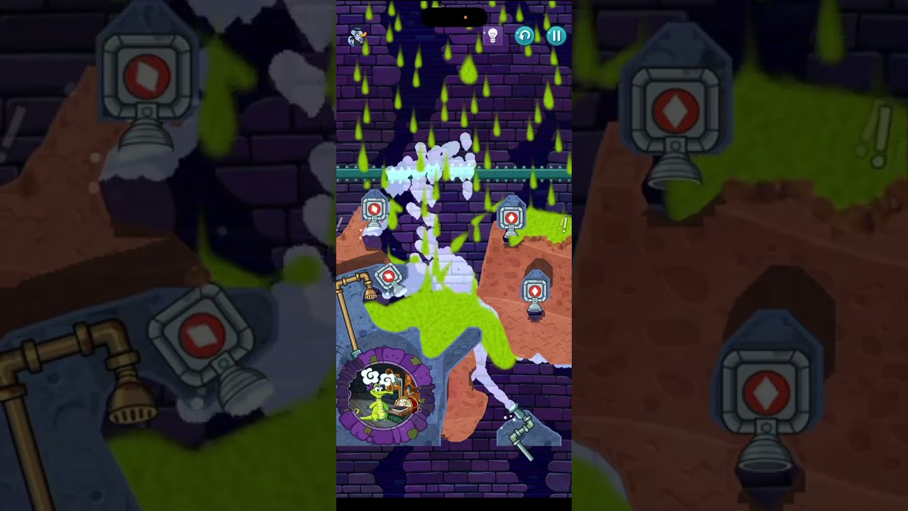 Пытаюсь выиграть самый сложный уровень where’s my water ? Крокодильчик свомпи 