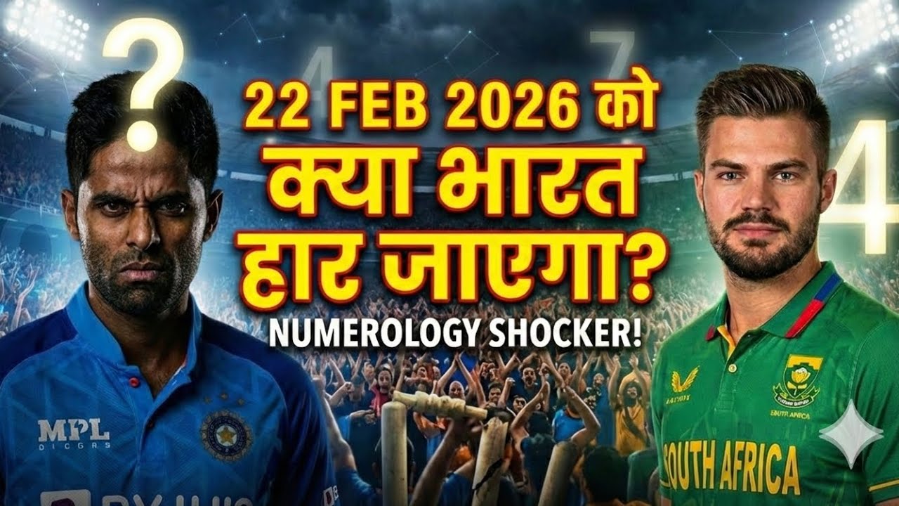 IND vs SA: 22 Feb को भारत की हार पक्की? 😱 Numerology Shocker! | Swapnil Varshney ​#IndVsSA