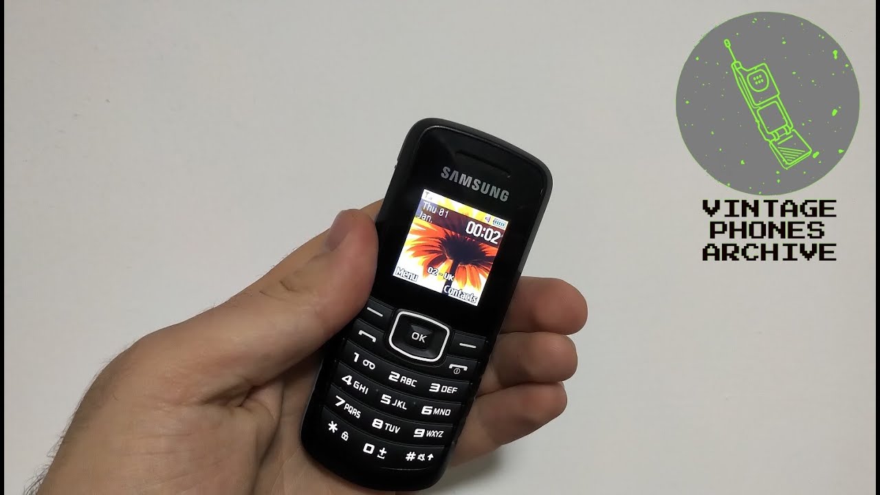 Samsung GT-E1080i Mobile phone menu browse, ringtones, games, wallpapers