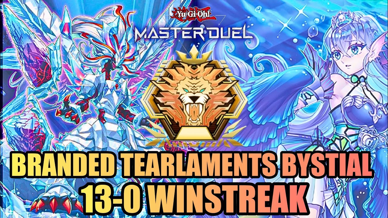 13 WINSTREAK in MASTER RANK! Branded Tearlaments! [Yu-Gi-Oh! Master Duel]