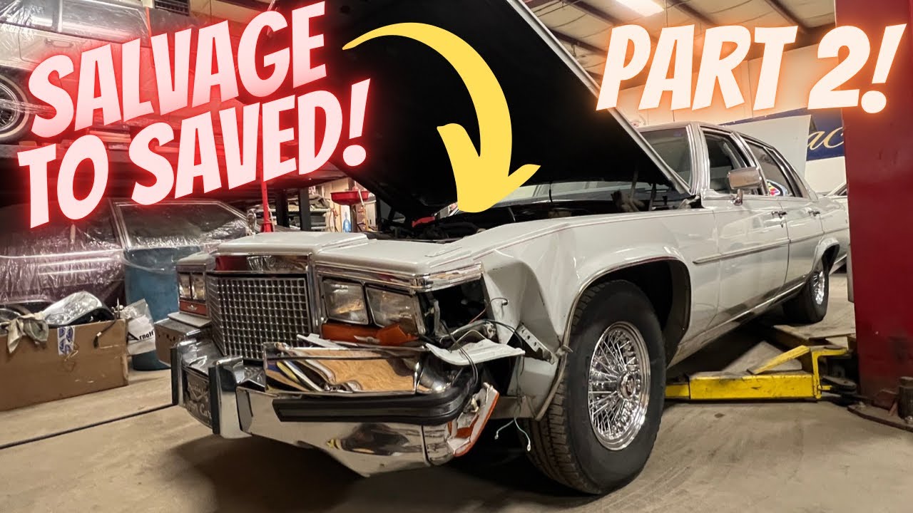 1987 Cadillac Brougham Re-assembly! Part 2 Copart rebuild Specialty Motor Cars