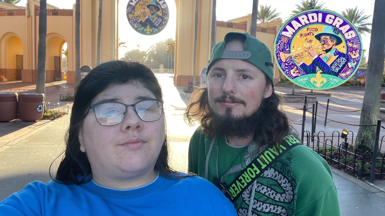 Mardi Gras opening day at universal  #mardigras #universalstudios #universalorlando