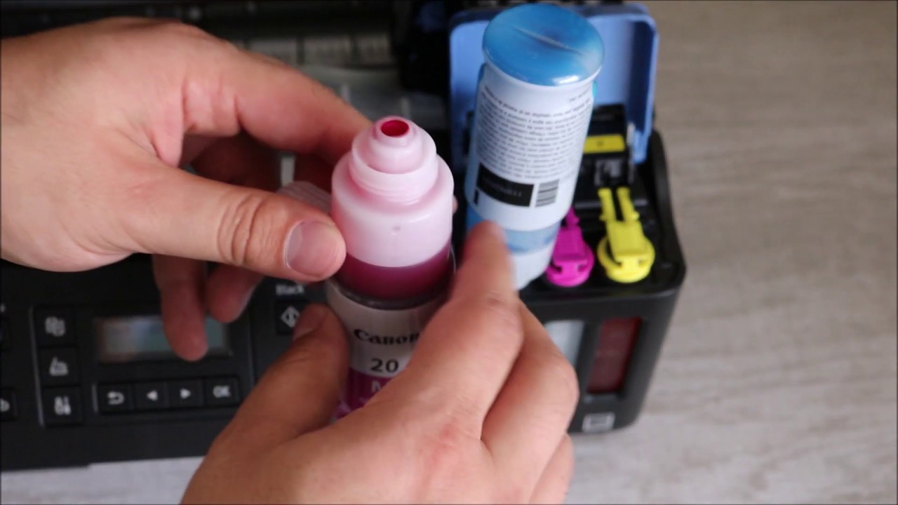 CANON PIXMA MEGA TANK G6020 How To Install Ink Bottles