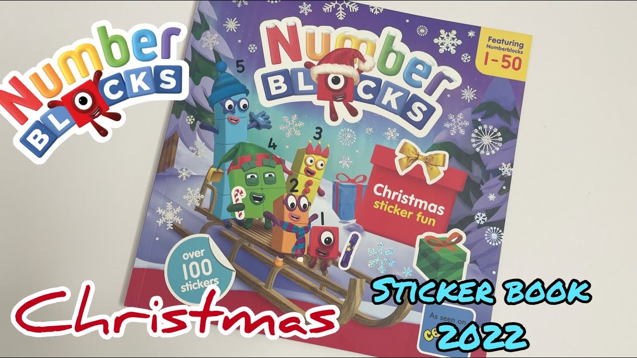 Numberblocks Christmas Sticker fun book 🎄🎁❄️