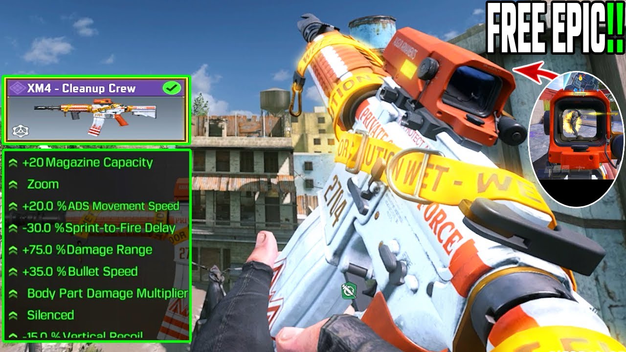 Free XM4 - Cleanup Crew Gunsmith is Cracked!! XM4 Loadout Destroying Rank In Cod Mobile