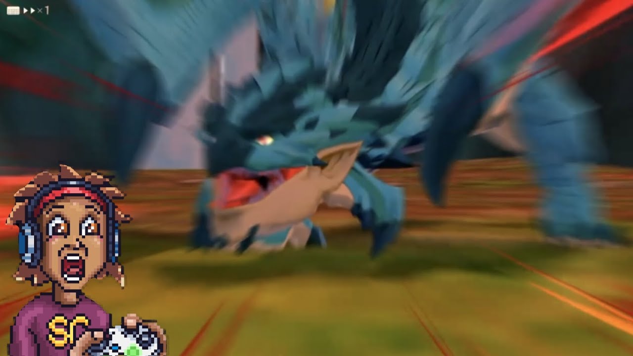 MONSTER HUNTER STORIES AZURE RATHALOS FIGHT