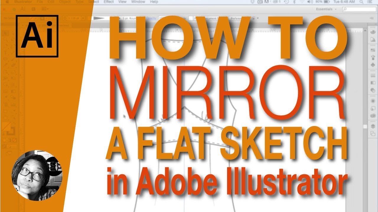 How to Mirror a Flat Sketch in Adobe Illustrator