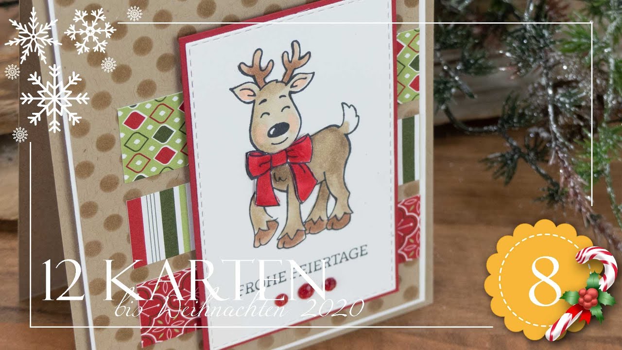 12 Karten bis Weihnachten 2020 #8 Rudolph Rentier