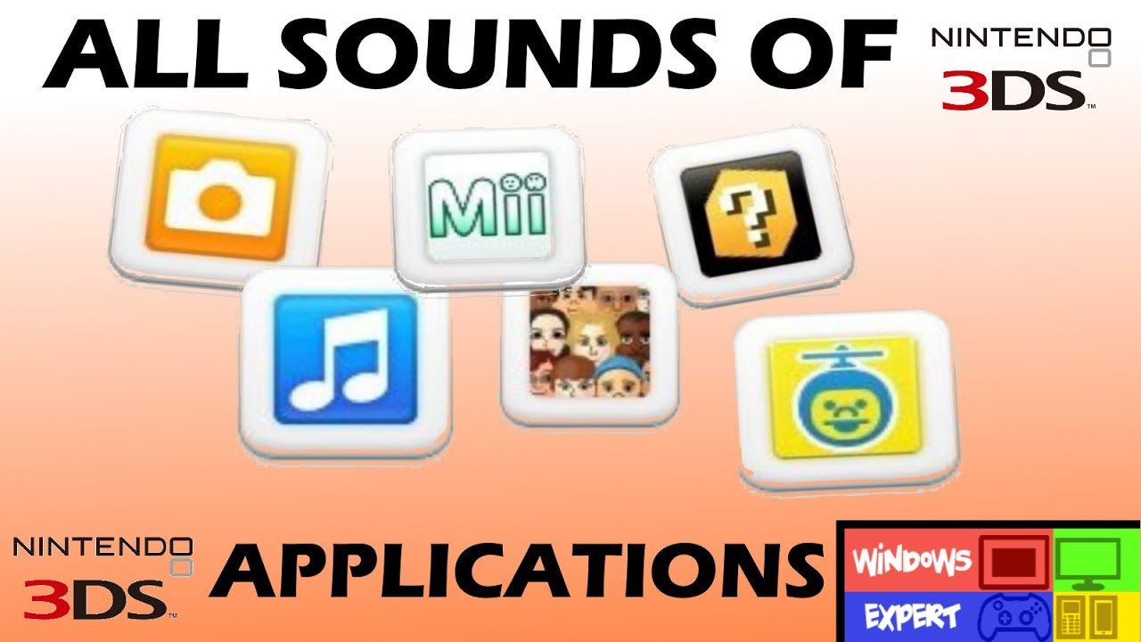 ALL APPLICATION SOUNDS OF NINTENDO 3DS