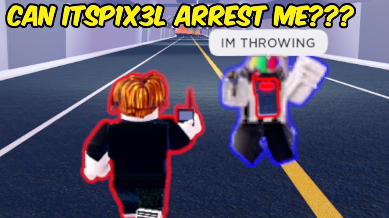 Может ли @ItsP1X3L АРЕСТОВАТЬ МЕНЯ в побеге из тюрьмы Roblox???