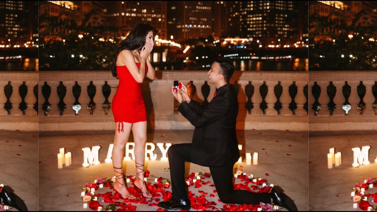 MY SURPRISE PROPOSAL IN CHICAGO!!! | Indian Engagement