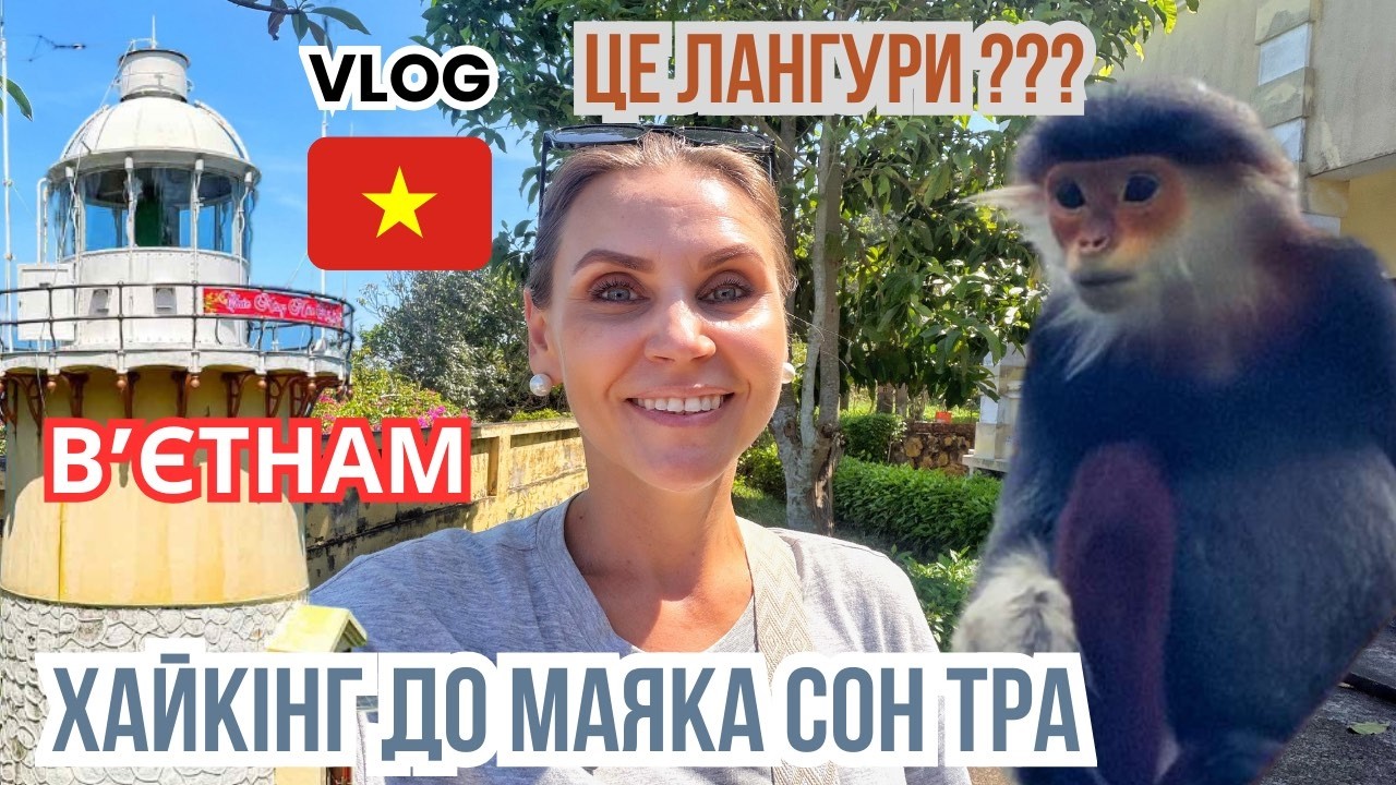 Хайкінг до маяка на півострові Сон Тра у Данангу 🇻🇳 Зустріли рідкісних  лангурів + базар перед Тет