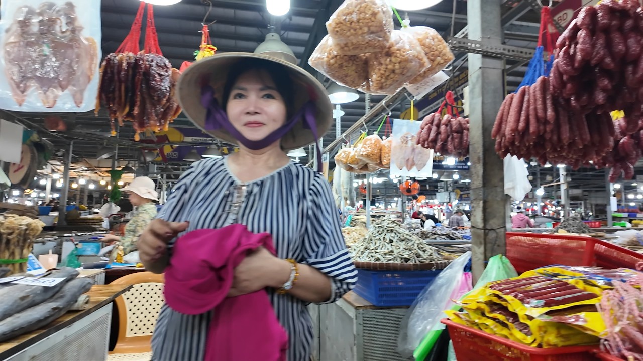 Giá khô chợ Bình Điền Linh 2 Ốm khô cá khô mực, khô cá lóc, khô cái đối