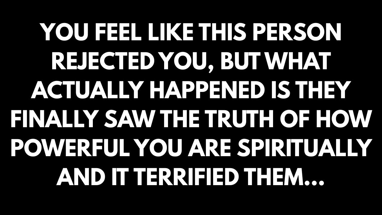 They didn't reject you, the Universe pushed them out.