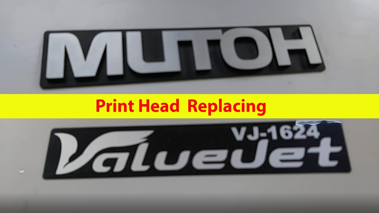 Mutoh ValueJet Print Head Replacing / Changing in detail