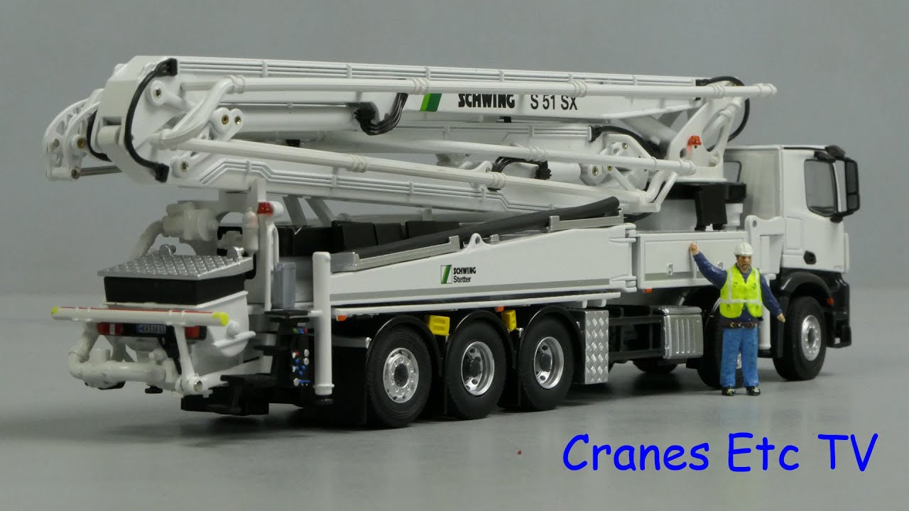 Бетононасос NZG Schwing S 51 SX от Cranes Etc TV