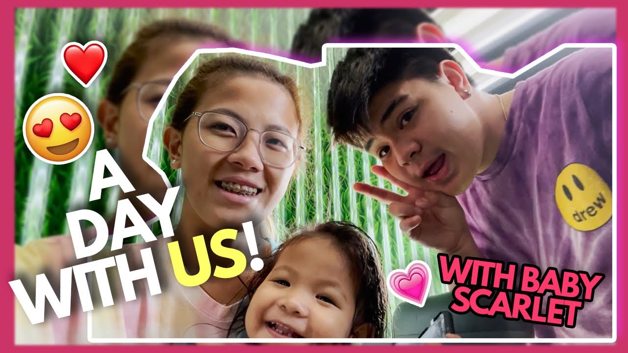 A DAY WITH US! ❤️ ( KULIT NI SCARLET HAHA 🥰 ) | BUGZ & EZ VLOG