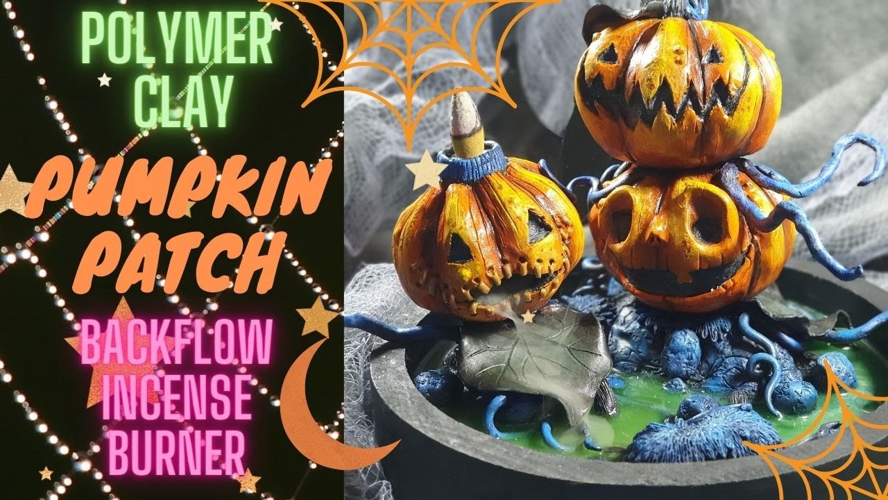 Pumpkin Patch backflow incense burner || Nightmare before Christmas inspired