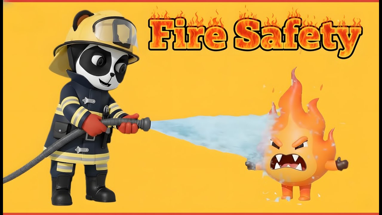 Afro Panda: Fire Safety 🔥🐼🧯 | Songs for Kids 🎶