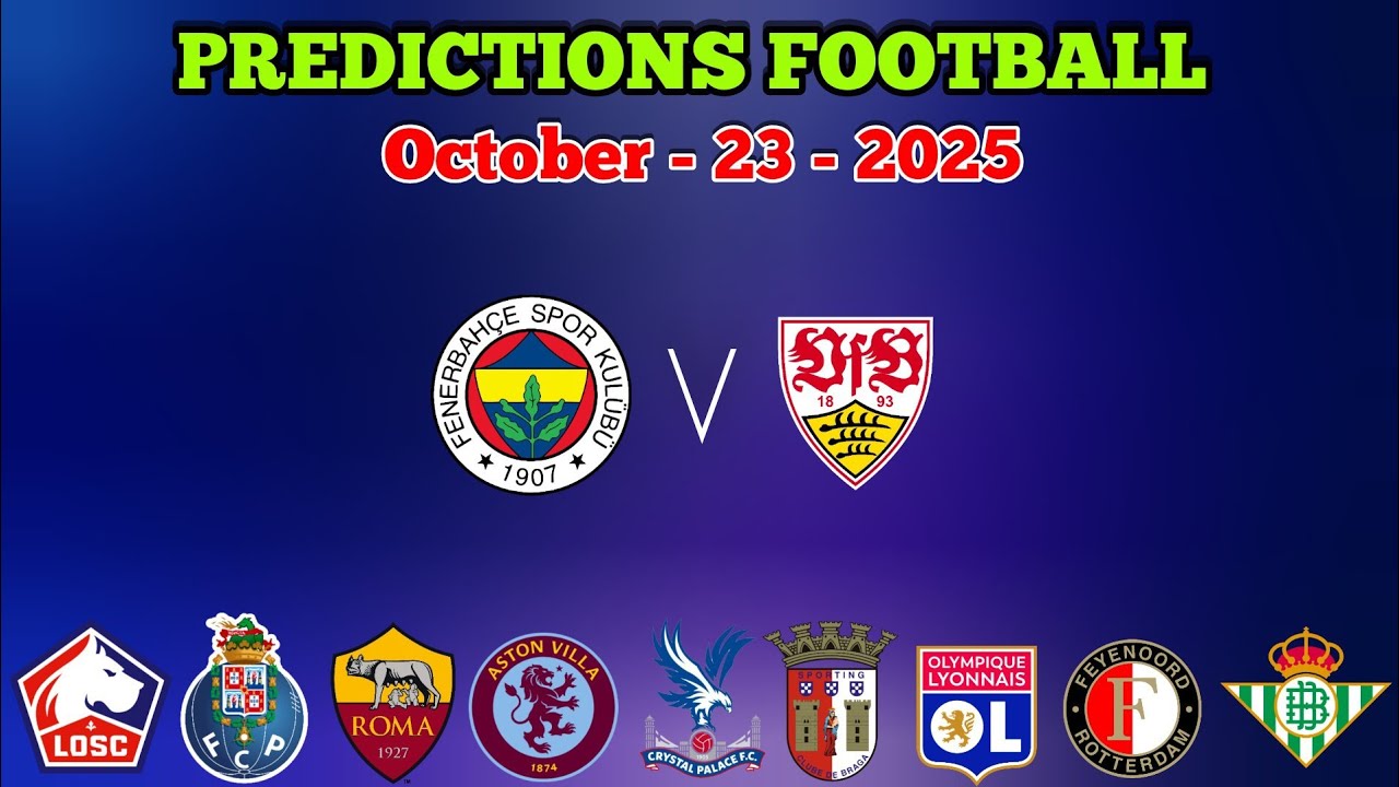 FOOTBALL PREDICTIONS TODAY 23 OCTOBER 2025 | UEFA EUROPA LEAGUE | CONFERENCE LEAGUE | GOLDEN PICKS