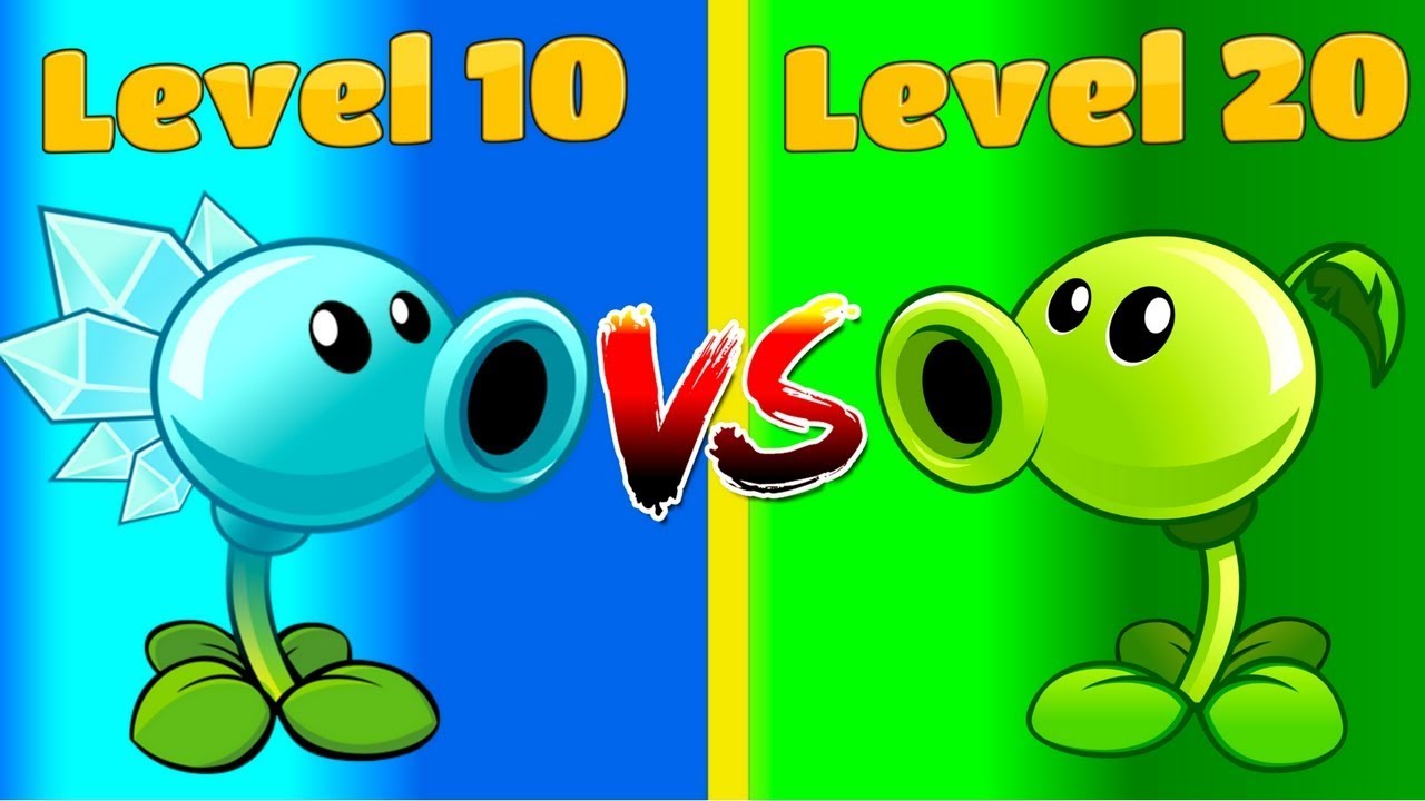 Plants vs Zombies 2 PEASHOOTER (20) vs SNOW PEA (10)