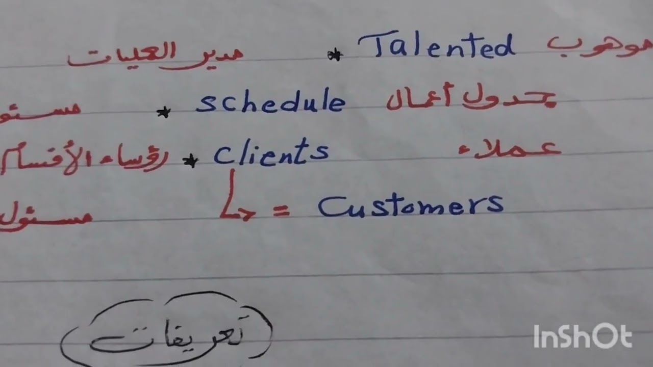 #انجليزي #english #تعليم #الصف_الأول_الثانوي_التجاري 