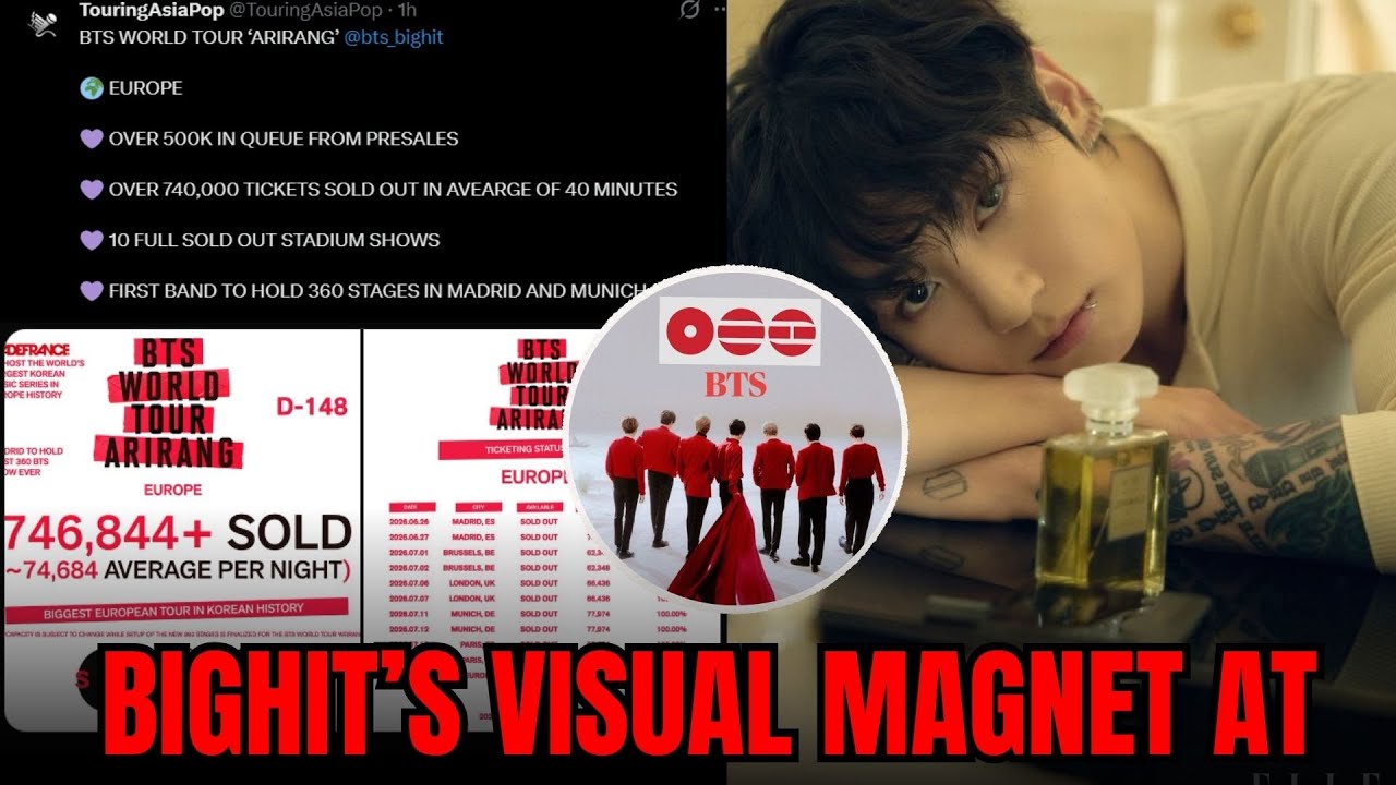 Jungkook BTS Tops Trending as ‘Arirang’ Tour Sells Out—Fans Accuse BigHit of Using Visual Magnet ...