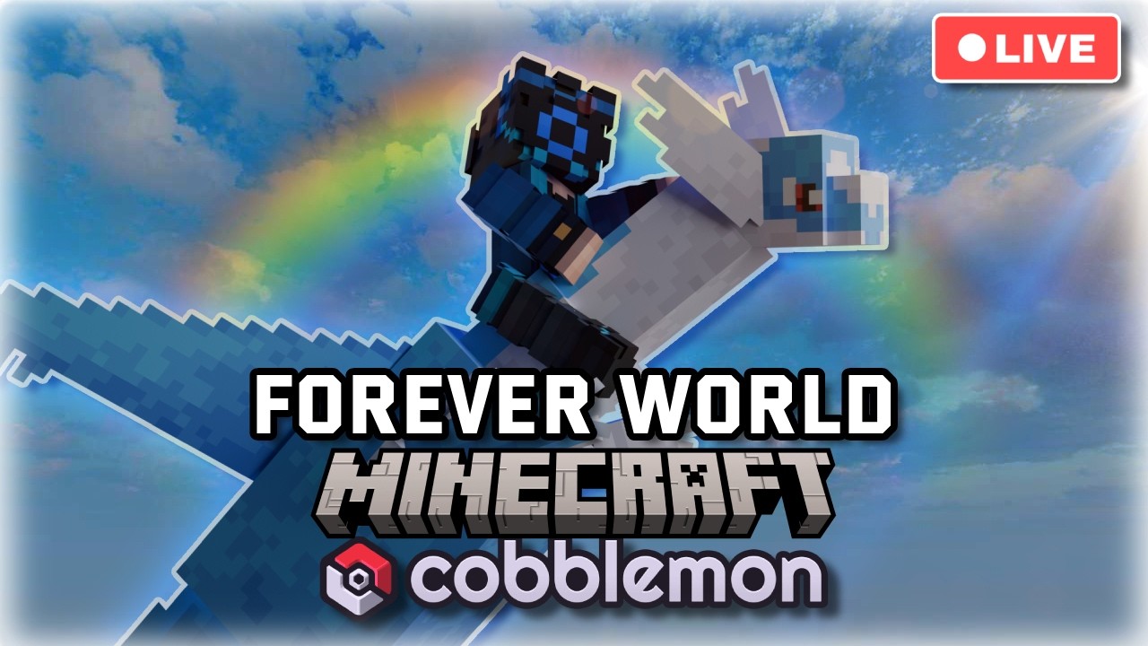 🔴LIVE - Catching ALL 1000+ Pokemon in My Cobblemon Forever World | Minecraft Cobblemon