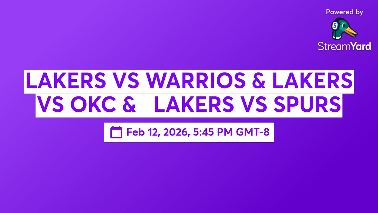 LAKERS VS WARRIOS & LAKERS VS OKC &   LAKERS VS SPURS
