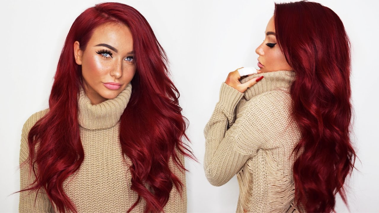 How I dye my Bellami Hair Extensions RED + UNBOXING the Bellami BOO-GATTI