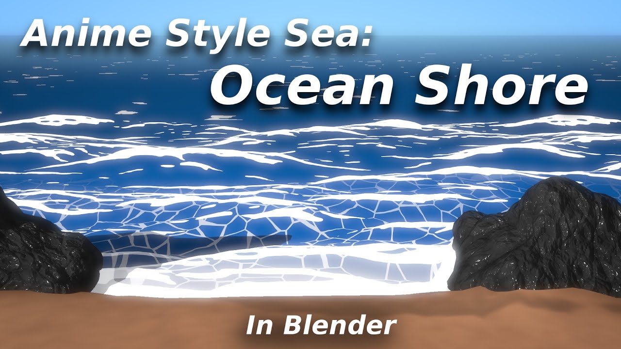 Anime Style Sea - Ocean Shore [Tutorial]