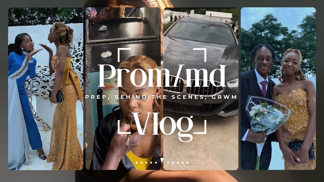 Prom/MD vlog | behind the scenes, prep, GRWM, makeup, dress etc