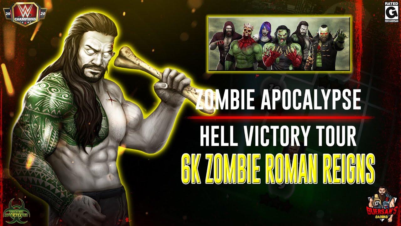6k Zombie Roman Reigns Zombie Apocalypse Victory Hell Tour Gameplay / WWE Champions ⚔️