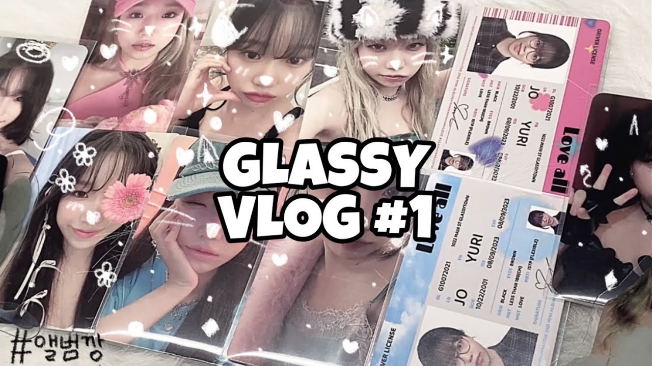 [ 글래시로그 #1 ]  약 10개월 만의 컴백... 그리고 앨범깡 | 조유리 | GLASSY | 포카깡 | 포카 | 랜덤깡 | 알라딘 | 미공포 | TAXI | LOVE ALL