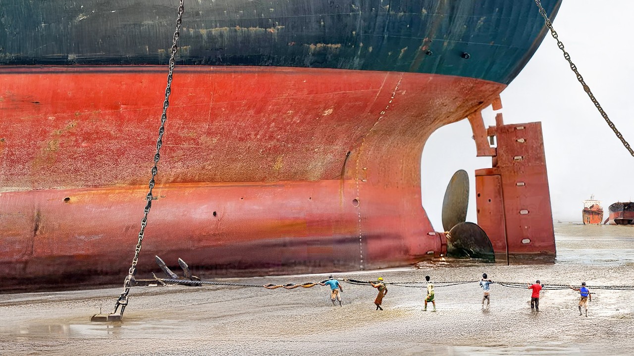 What Happens When Gigantic Retired Ships End Up on Pakistani Beaches