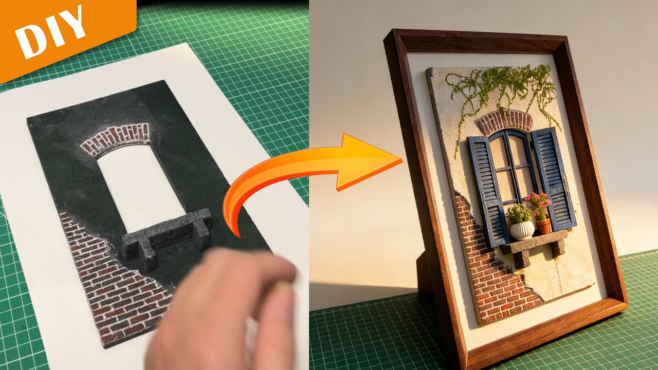 Affordable Materials, Custom Miniature Diorama Art  教你如何用平价材料做专属于你的立体装饰画！
